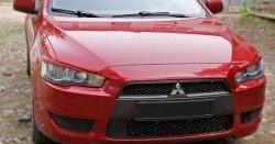 549 р. Реснички на фары RA Mitsubishi Lancer 10 CY седан рестайлинг (2011-2017) (Неокрашенные)  с доставкой в г. Москва. Увеличить фотографию 4