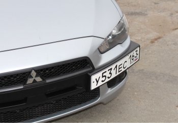 1 999 р. Воздуховоды радиатора в передний бампер Квадрат  Mitsubishi Lancer  10 (2007-2010) седан дорестайлинг, хэтчбэк дорестайлинг (Неокрашенные)  с доставкой в г. Москва. Увеличить фотографию 2