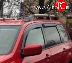 999 р. Комплект дефлекторов окон (ветровиков) 4 шт. Russtal Mitsubishi Outlander CU (2003-2009)  с доставкой в г. Москва