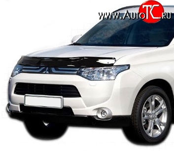 2 879 р. Дефлектор капота NovLine Mitsubishi Outlander GF дорестайлинг (2012-2014)  с доставкой в г. Москва