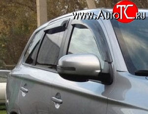 999 р. Комплект дефлекторов окон (ветровиков) 4 шт. Russtal Mitsubishi Outlander GF дорестайлинг (2012-2014)  с доставкой в г. Москва