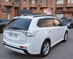 4 799 р. Боковые накладки на задний бампер BROOMER Design  Mitsubishi Outlander  GF (2012-2014) дорестайлинг (Неокрашенная)  с доставкой в г. Москва. Увеличить фотографию 2