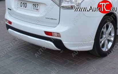 4 799 р. Боковые накладки на задний бампер BROOMER Design  Mitsubishi Outlander  GF (2012-2014) дорестайлинг (Неокрашенная)  с доставкой в г. Москва