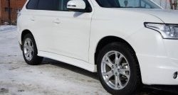 6 199 р. Пороги накладки Broomer Design  Mitsubishi Outlander  GF (2012-2014) дорестайлинг (Неокрашенные)  с доставкой в г. Москва. Увеличить фотографию 3