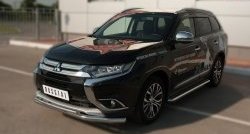 26 999 р. Широкая защита порогов SLITKOFF Mitsubishi Outlander GF 2-ой рестайлинг (2015-2018)  с доставкой в г. Москва. Увеличить фотографию 4