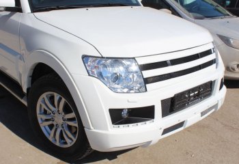 32 999 р. Бампер передний Broomer Design Mitsubishi Pajero 4 V90 дорестайлинг (2006-2011) (Неокрашенный)  с доставкой в г. Москва. Увеличить фотографию 2