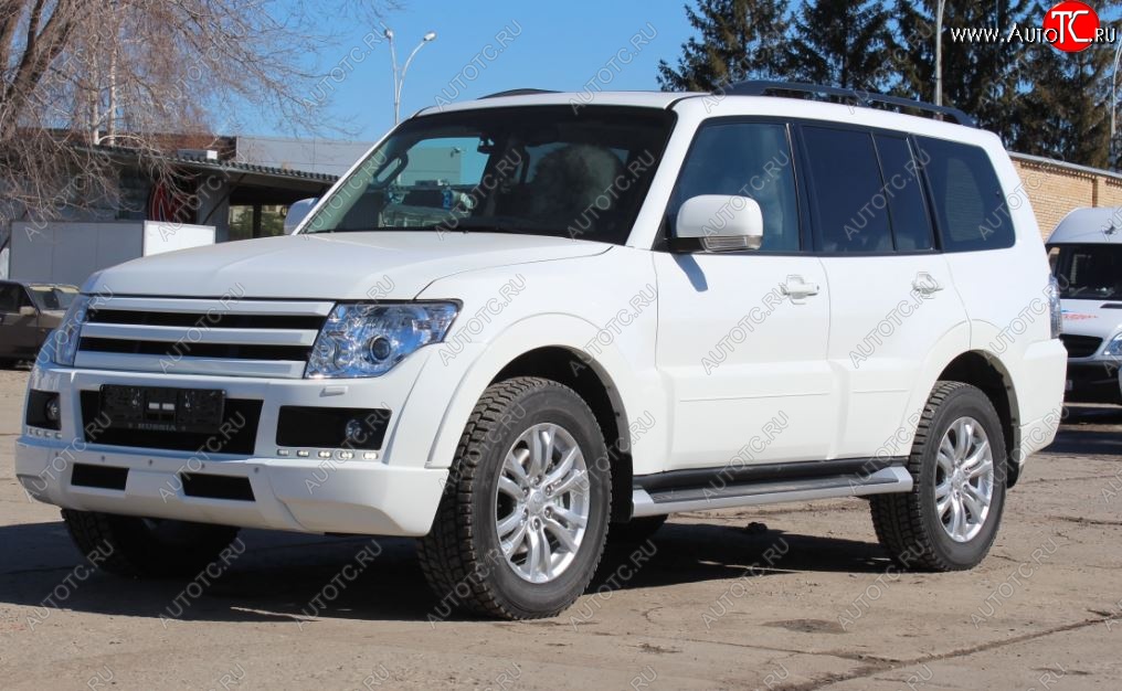 32 999 р. Бампер передний Broomer Design Mitsubishi Pajero 4 V90 дорестайлинг (2006-2011) (Неокрашенный)  с доставкой в г. Москва