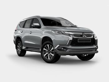 Защита переднего бампера (Ø63 мм, окрашенная) SLITKOFF Mitsubishi Pajero Sport QE дорестайлинг (2015-2021)  (цвет черный муар)