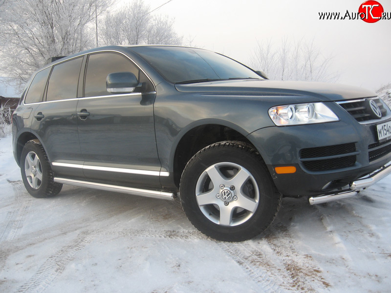 11 899 р. Защита порогов Volkswagen Touareg GP дорестайлинг (2002-2007)  с доставкой в г. Москва