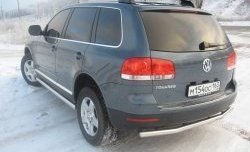 7 849 р. Защита заднего бампера Volkswagen Touareg GP дорестайлинг (2002-2007)  с доставкой в г. Москва. Увеличить фотографию 1