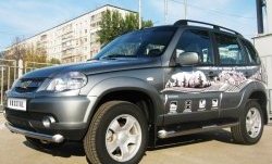 14 949 р. Одинарная защита переднего бампера Bertone диаметром 76 мм  Chevrolet Niva  2123 (2009-2020), Лада 2123 (Нива Шевроле) (2009-2021)  с доставкой в г. Москва. Увеличить фотографию 3