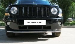 8 249 р. Одинарная защита переднего бампера Russtal 42 мм Jeep Liberty KJ дорестайлинг (2001-2004)  с доставкой в г. Москва. Увеличить фотографию 2