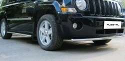 8 249 р. Одинарная защита переднего бампера Russtal 42 мм Jeep Liberty KJ дорестайлинг (2001-2004)  с доставкой в г. Москва. Увеличить фотографию 3