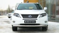 16 299 р. Одинарная защита переднего бампера SLITKOFF диаметром 76 мм Lexus RX350 AL10 дорестайлинг (2008-2012)  с доставкой в г. Москва. Увеличить фотографию 2