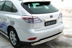 18 999 р. Защита заднего бампера (Ø76 и 42 мм, нержавейка) SLITKOFF Lexus RX350 AL10 дорестайлинг (2008-2012)  с доставкой в г. Москва. Увеличить фотографию 3