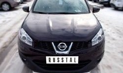 16 899 р. Одинарная защита переднего бампера SLITKOFF диаметром 63 мм Nissan Qashqai +2 1 J10 дорестайлинг (2008-2010)  с доставкой в г. Москва. Увеличить фотографию 2