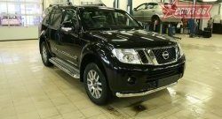 17 639 р. Защита переднего бампера одинарная Souz-96 (d76) Nissan Pathfinder R51 рестайлинг (2009-2014)  с доставкой в г. Москва. Увеличить фотографию 2