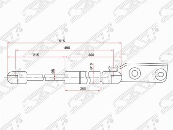 Правый газовый упор крышки багажника SAT Nissan Wingroad 2 Y11 дорестайлинг универсал (1999-2001)