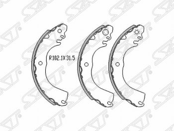 1 179 р. Колодки тормозные задние SAT Nissan AD Y12 дорестайлинг (2006-2016)  с доставкой в г. Москва. Увеличить фотографию 1