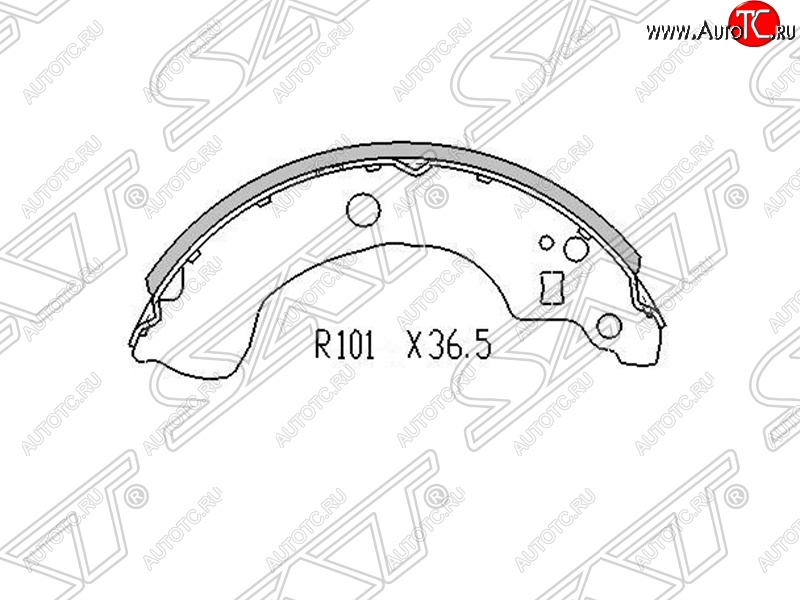 1 059 р. Колодки тормозные SAT (задние) Nissan Almera седан N16 дорестайлинг (2000-2003)  с доставкой в г. Москва