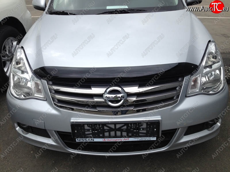 3 199 р. Дефлектор капота NovLine-Autofamily  Nissan Almera  G15 (2012-2019) седан  с доставкой в г. Москва