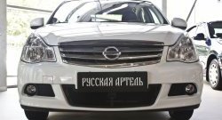 2 089 р. Защитная сетка решетки переднего бампера РА Nissan Almera G15 седан (2012-2019)  с доставкой в г. Москва. Увеличить фотографию 2