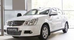 2 089 р. Защитная сетка решетки переднего бампера РА Nissan Almera G15 седан (2012-2019)  с доставкой в г. Москва. Увеличить фотографию 3