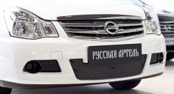 Зимняя заглушка решетки переднего бампера РА Nissan Almera G15 седан (2012-2019)