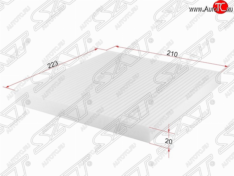 349 р. Фильтр салонный SAT (223х210х20 mm)  Nissan Almera  G15 - Note  2  с доставкой в г. Москва