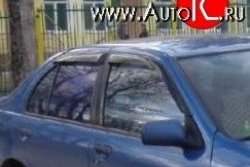 999 р. Комплект дефлекторов окон (ветровиков) 4 шт. (седан) Russtal Nissan Almera седан N15 (1995-2000)  с доставкой в г. Москва. Увеличить фотографию 1