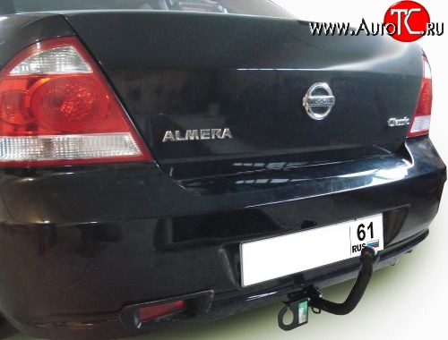 6 749 р. Фаркоп Лидер Плюс  Nissan Almera Classic  седан (2006-2013) B10 (Без электропакета)  с доставкой в г. Москва