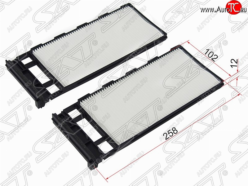 379 р. Фильтр салонный SAT (комплект, 258х102х12 mm)  Nissan Avenir - Safari  Y61  с доставкой в г. Москва