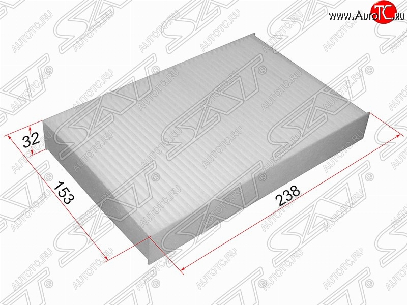 287 р. Фильтр салонный SAT (238х153х32 mm)  Nissan Juke  1 YF15 (2014-2020), Nissan Sentra  7 (2014-2017), Renault Fluence (2010-2016)  с доставкой в г. Москва