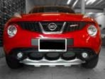 4 999 р. Накладка на передний бампер Impul-style Nissan Juke 1 YF15 дорестайлинг (2010-2014) (Неокрашенная)  с доставкой в г. Москва. Увеличить фотографию 2