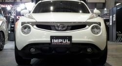 5 249 р. Решётка радиатора Impul Nissan Juke 1 YF15 дорестайлинг (2010-2014) (Неокрашенная)  с доставкой в г. Москва. Увеличить фотографию 2