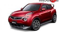 5 249 р. Решётка радиатора Impul Nissan Juke 1 YF15 дорестайлинг (2010-2014) (Неокрашенная)  с доставкой в г. Москва. Увеличить фотографию 7