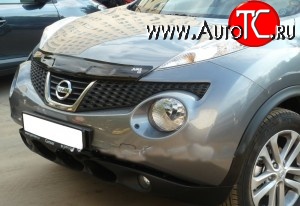 3 199 р. Дефлектор капота NovLine  Nissan Juke  1 YF15 (2010-2014) дорестайлинг  с доставкой в г. Москва