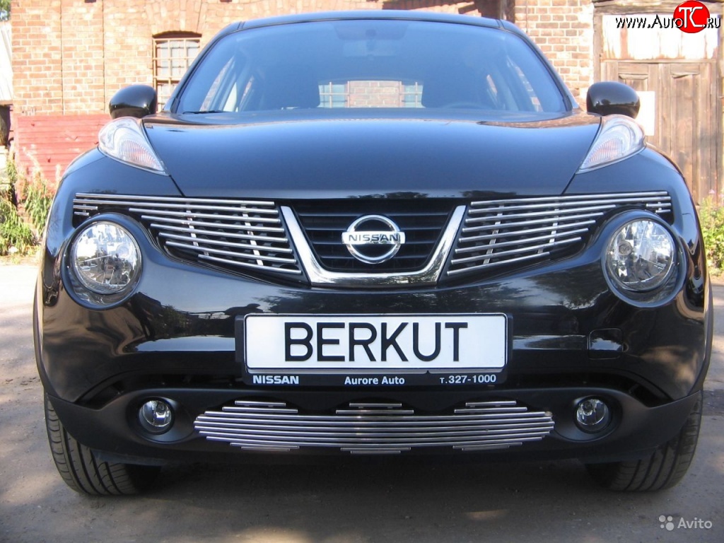 6 299 р. Декоративная вставка воздухозаборника Berkut Nissan Juke 1 YF15 дорестайлинг (2010-2014)  с доставкой в г. Москва