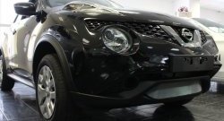 1 539 р. Сетка на бампер (рестайлинг) Russtal (хром) Nissan Juke 1 YF15 дорестайлинг (2010-2014)  с доставкой в г. Москва. Увеличить фотографию 1