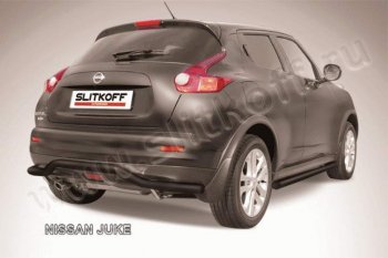 Защита заднего бампера из трубы d57 Slitkoff (волна) Nissan Juke 1 YF15 дорестайлинг (2010-2014)