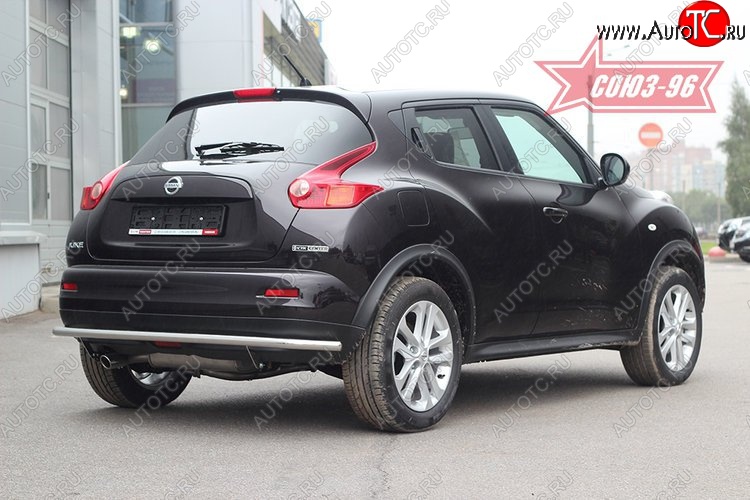 13 364 р. Защита заднего бампера 4x4 Souz-96 Premium (d42) Nissan Juke 1 YF15 дорестайлинг (2010-2014)  с доставкой в г. Москва