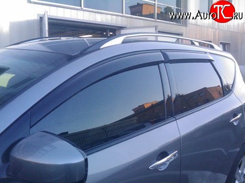 4 199 р. Дефлекторы окон (ветровики) Novline 4 шт Nissan Murano 2 Z51 дорестайлинг (2008-2011)  с доставкой в г. Москва