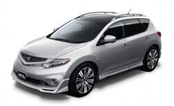 22 749 р. Комплект порогов Impul Nissan Murano 2 Z51 рестайлинг (2010-2016) (Неокрашенные)  с доставкой в г. Москва. Увеличить фотографию 9