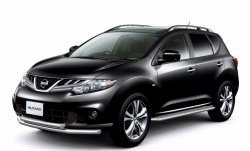 10 899 р. Широкая защита порогов Petroil Tuning Nissan Murano 2 Z51 рестайлинг (2010-2016)  с доставкой в г. Москва. Увеличить фотографию 1