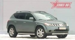 14 084 р. Защита переднего бампера одинарная Souz-96 (d76) Nissan Murano 1 Z50 (2002-2009)  с доставкой в г. Москва. Увеличить фотографию 1