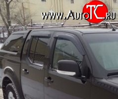 1 249 р. Комплект дефлекторов окон (Frontier) SkyLine Nissan Navara 2 D40 дорестайлинг (2004-2010)  с доставкой в г. Москва