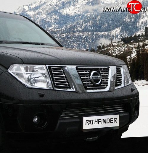 7 289 р. Декоративные вставки решетки радиатора Novline Nissan Pathfinder R51 дорестайлинг (2004-2007)  с доставкой в г. Москва