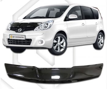 Дефлектор капота (левый руль) CA-Plastic Nissan Note 1 E11 рестайлинг (2008-2013)