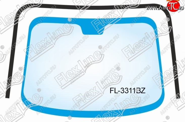 1 999 р. Молдинг лобового стекла FlexLine  Nissan Note  1 (2004-2013) E11 дорестайлинг, E11 рестайлинг  с доставкой в г. Москва