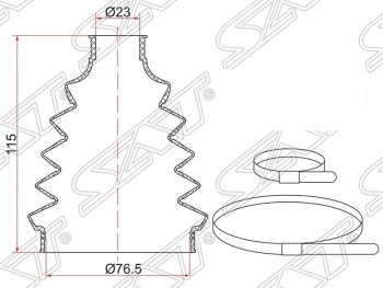 Пыльник ШРУСа (наружный/передний) SAT Nissan Note 1 E11 рестайлинг (2008-2013)